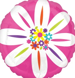 Muotofoliopallot>Anagram International Inc, 7700 Anagram Drive, MN 55344-7307, USA, http://www.anagramballoons.com/ Värikäs päivänkakkara pienmuotofolio