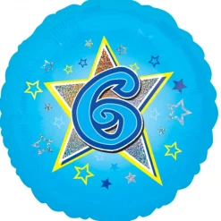 Pienet Foliopallot>Anagram International Inc, 7700 Anagram Drive, MN 55344-7307, USA, http://www.anagramballoons.com/ 6 vuotta sininen foliopallo