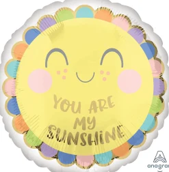 Pienet Foliopallot>Anagram International Inc, 7700 Anagram Drive, MN 55344-7307, USA, http://www.anagramballoons.com/ You are my sunshine foliopallo