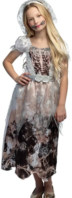 Lasten Naamiaisasut|Halloween>Boland Party Partners, P. O. Box 518, AK ALPHEN A/D RIJN, https://boland.eu Zombie morsian naamiaisasu 128-140 cm